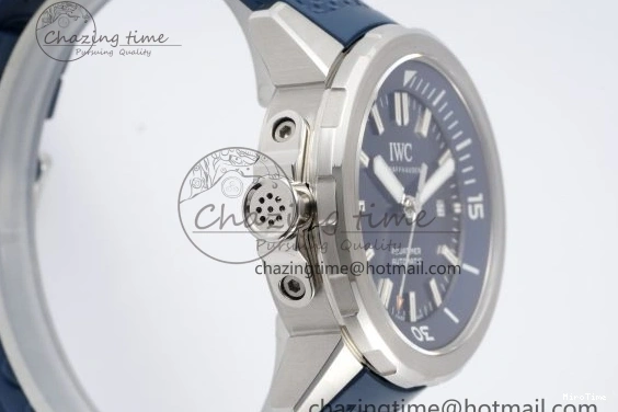 MIROTIME 0416 WellDesigned Aquatimer Automatic SS RSF 1:1 Best Edition Blue Dial on Blue Rubber Strap A 7057